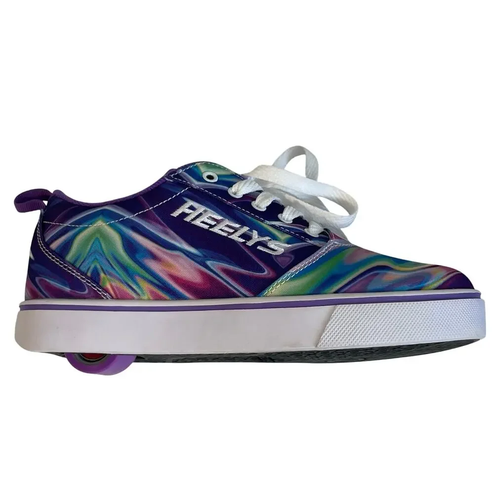 Heelys Pro 20 Prints Skate Shoe Psychedelic Swirl Purple Youth 6 / Women’s 7
